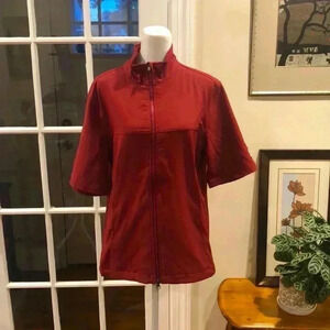 Kate Lord zippered golf shorts sleeve top